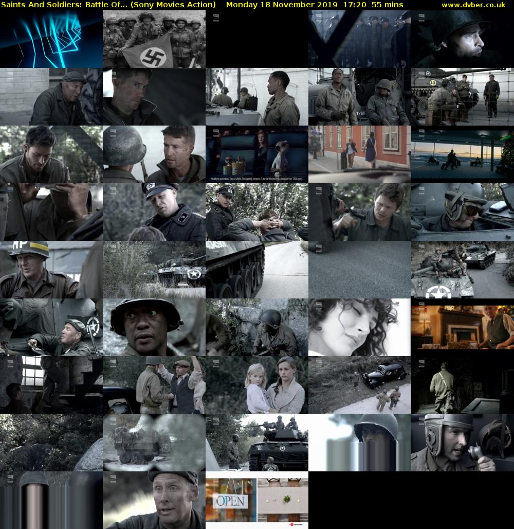 Saints And Soldiers: Battle Of... (Sony Movies Action) Monday 18 November 2019 17:20 - 18:15