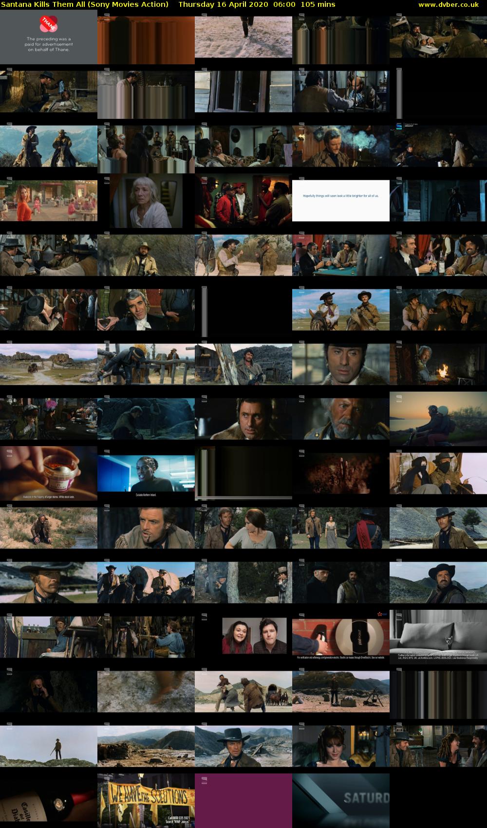 Santana Kills Them All (Sony Movies Action) Thursday 16 April 2020 06:00 - 07:45