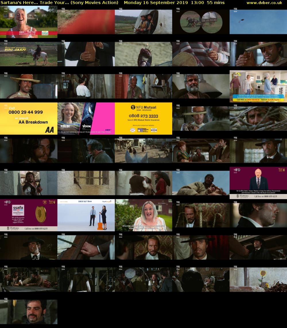 Sartana's Here... Trade Your... (Sony Movies Action) Monday 16 September 2019 13:00 - 13:55