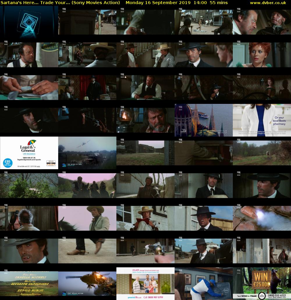 Sartana's Here... Trade Your... (Sony Movies Action) Monday 16 September 2019 14:00 - 14:55