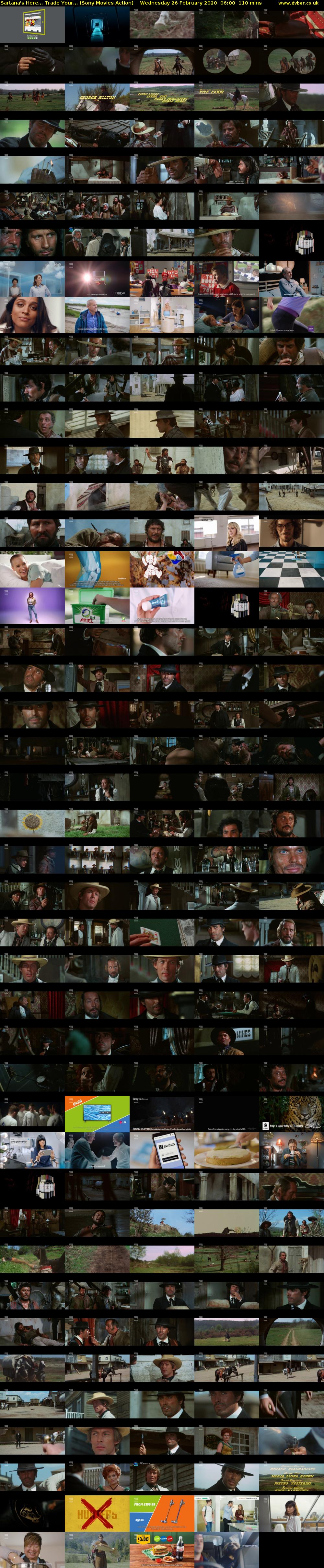 Sartana's Here... Trade Your... (Sony Movies Action) Wednesday 26 February 2020 06:00 - 07:50