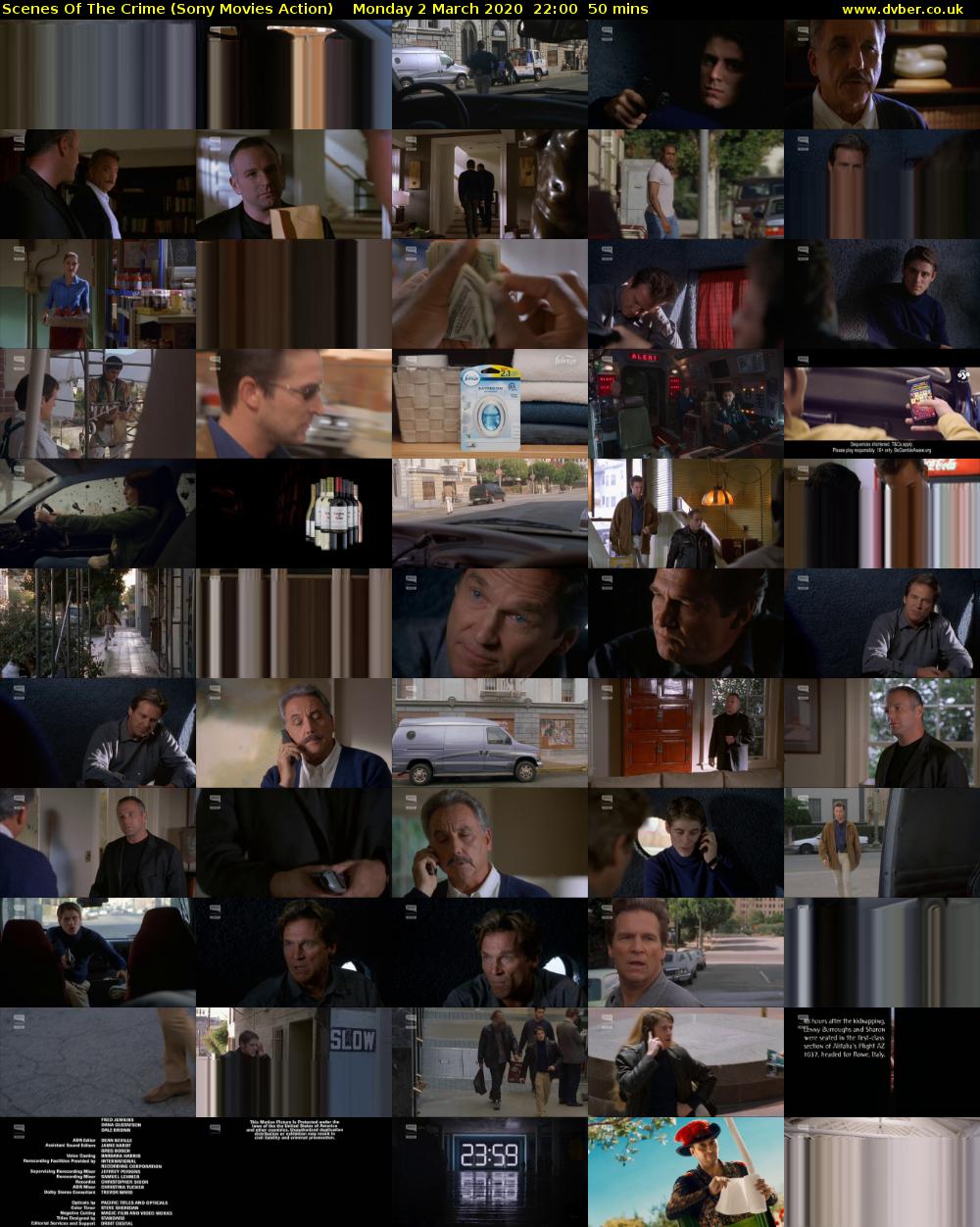 Scenes Of The Crime (Sony Movies Action) Monday 2 March 2020 22:00 - 22:50