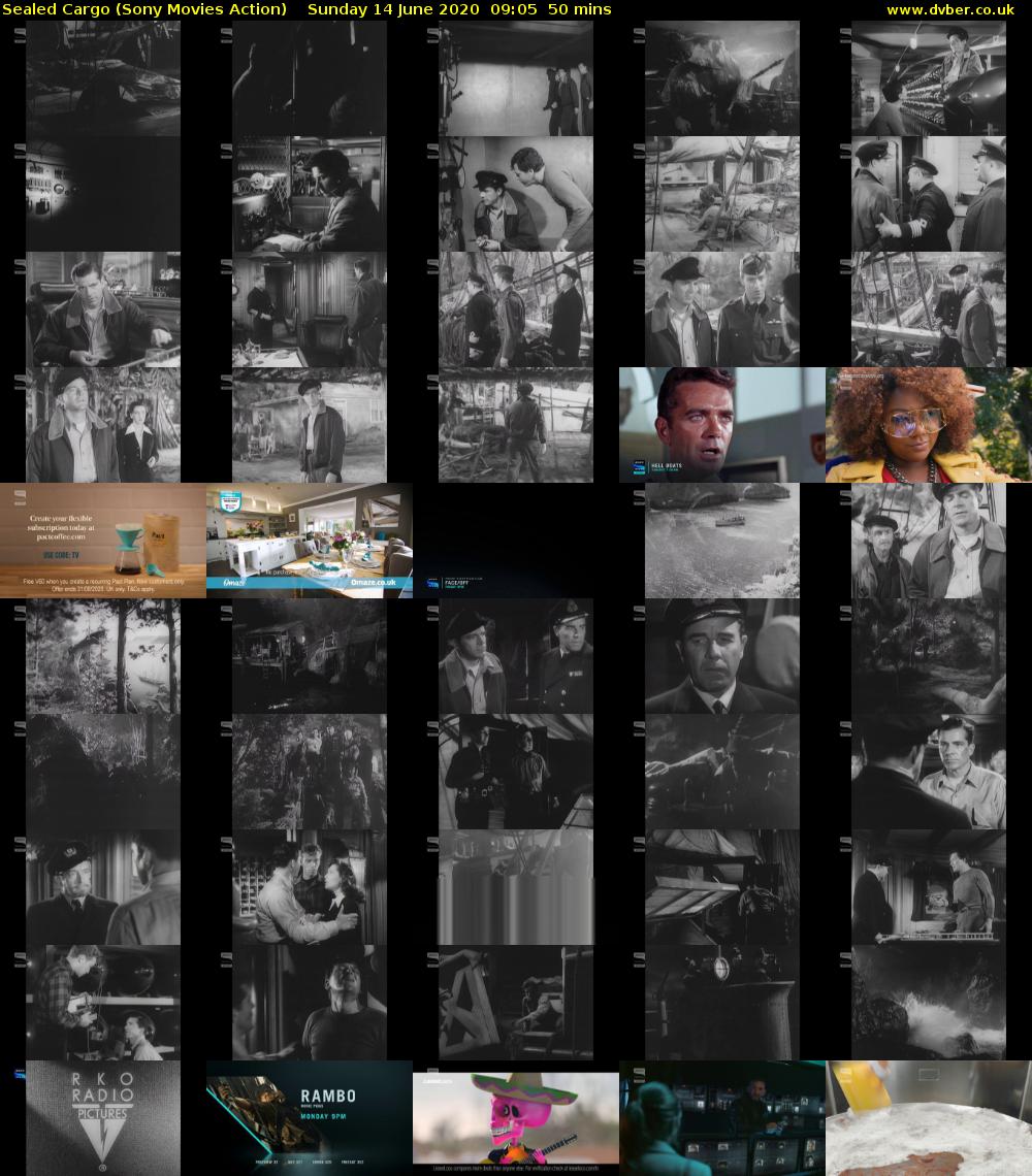 Sealed Cargo (Sony Movies Action) Sunday 14 June 2020 09:05 - 09:55