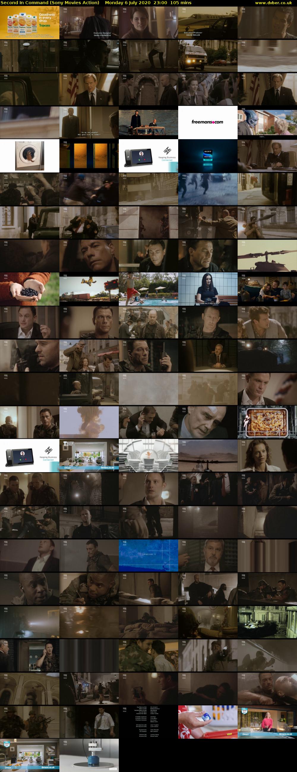 Second In Command (Sony Movies Action) Monday 6 July 2020 23:00 - 00:45