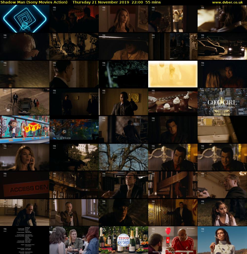 Shadow Man (Sony Movies Action) Thursday 21 November 2019 22:00 - 22:55