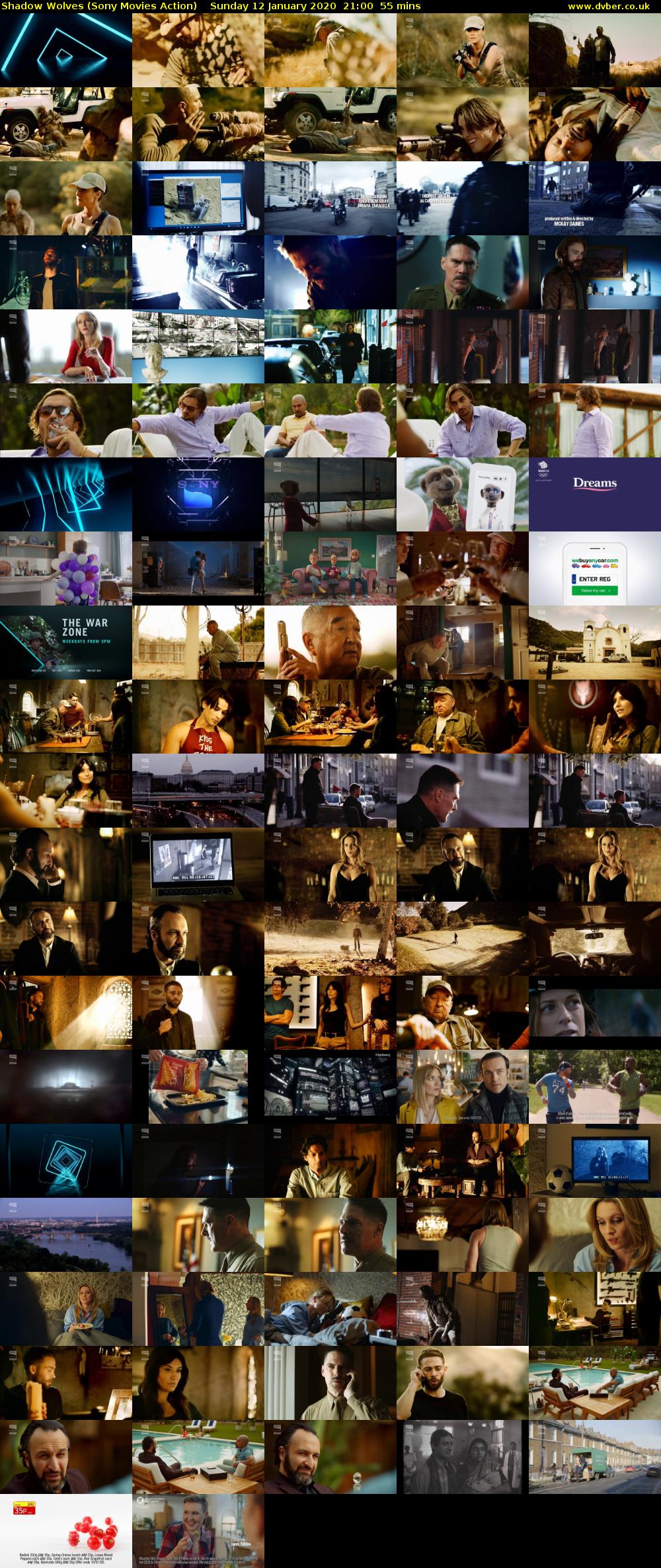 Shadow Wolves (Sony Movies Action) Sunday 12 January 2020 21:00 - 21:55
