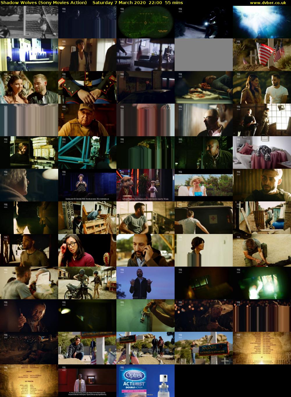 Shadow Wolves (Sony Movies Action) Saturday 7 March 2020 22:00 - 22:55