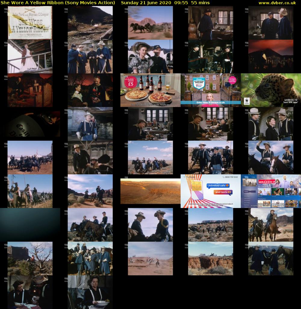 She Wore A Yellow Ribbon (Sony Movies Action) Sunday 21 June 2020 09:55 - 10:50