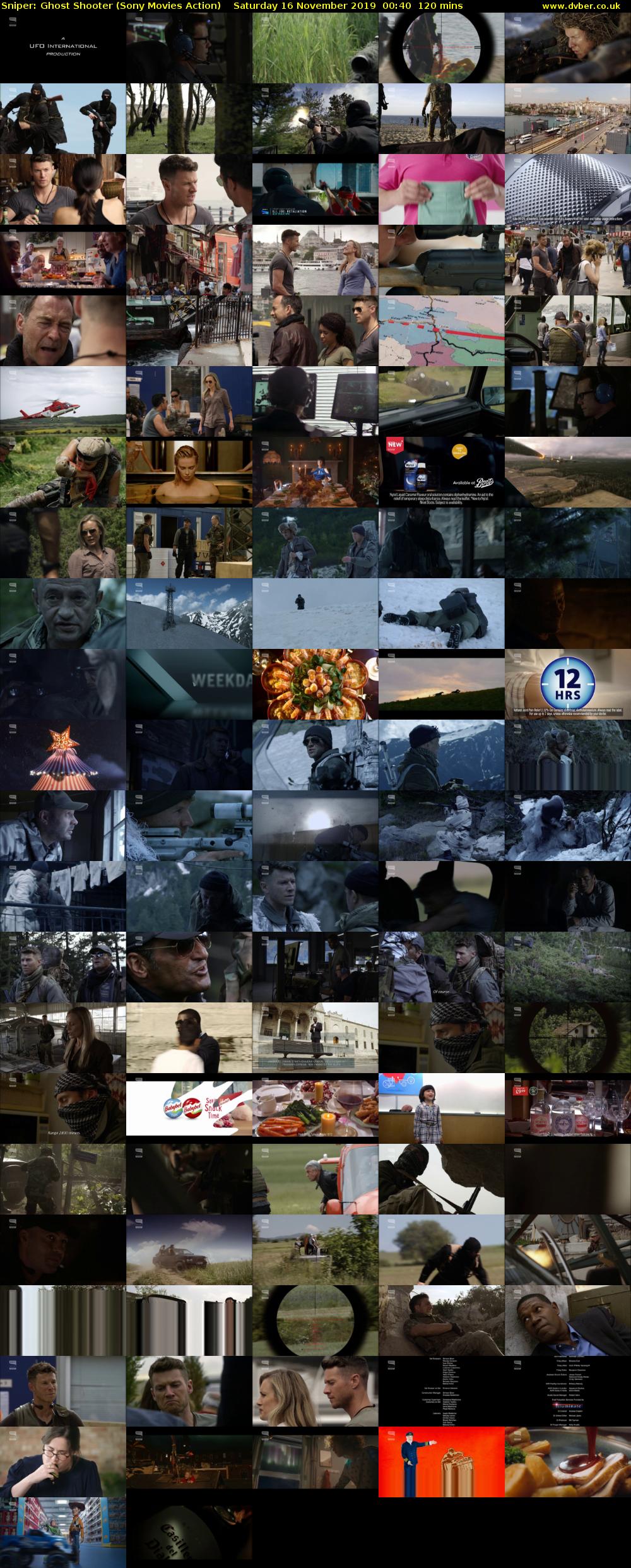 Sniper: Ghost Shooter (Sony Movies Action) Saturday 16 November 2019 00:40 - 02:40