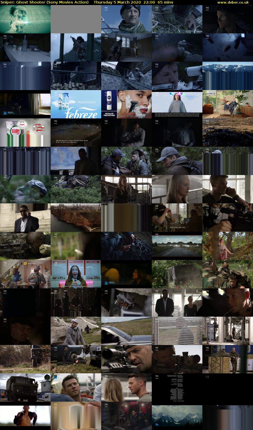 Sniper: Ghost Shooter (Sony Movies Action) Thursday 5 March 2020 22:00 - 23:05