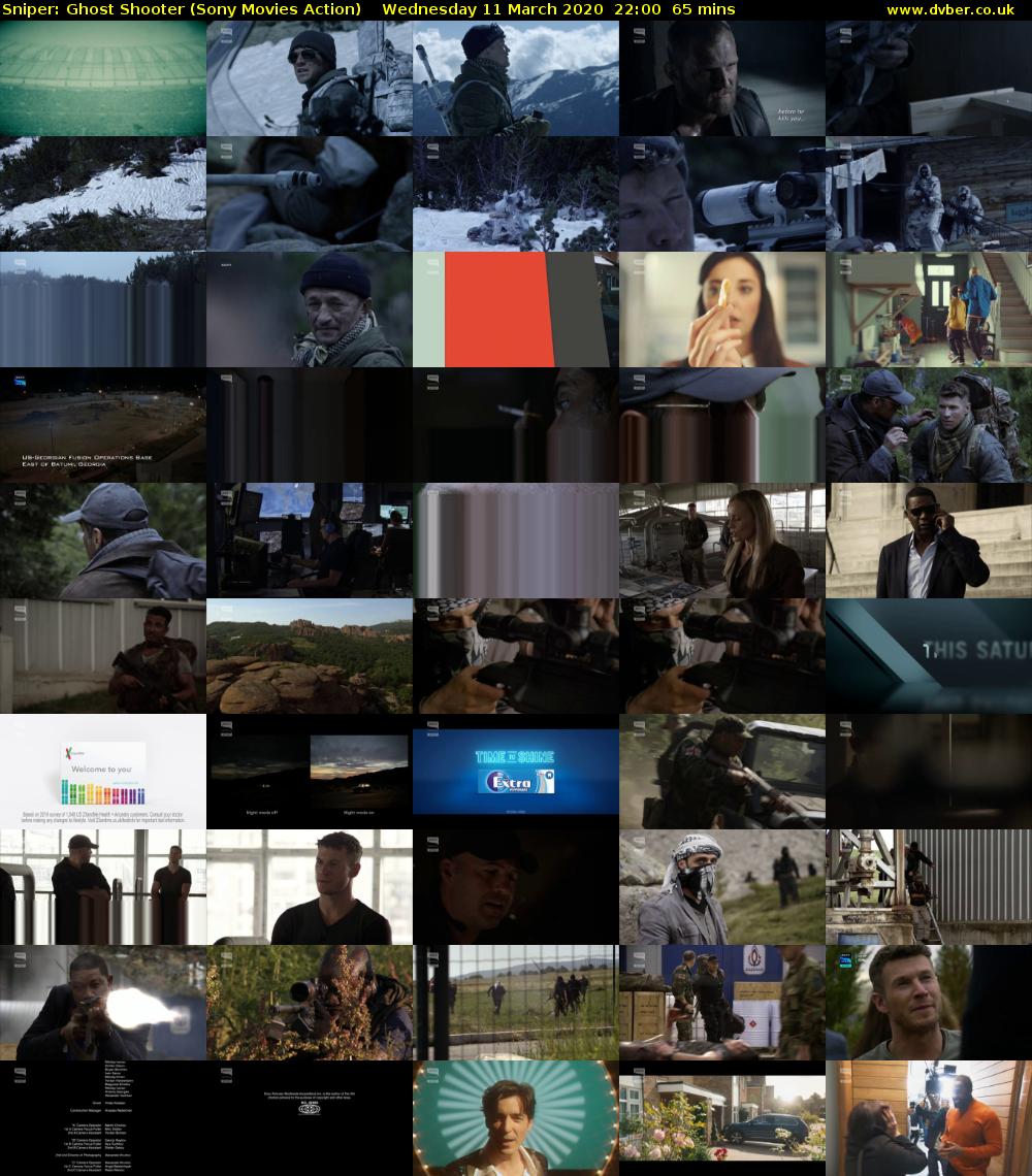 Sniper: Ghost Shooter (Sony Movies Action) Wednesday 11 March 2020 22:00 - 23:05