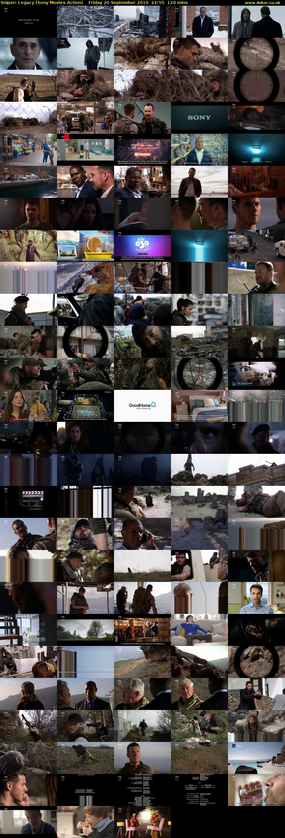 Sniper: Legacy (Sony Movies Action) Friday 20 September 2019 22:55 - 00:55