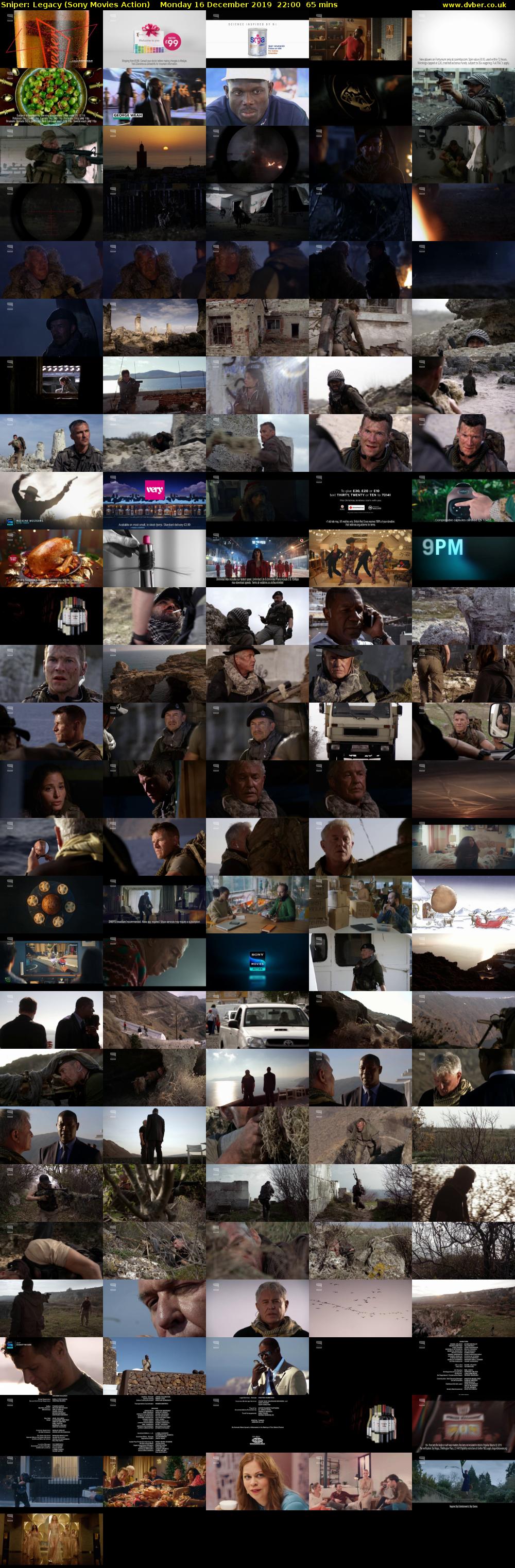 Sniper: Legacy (Sony Movies Action) Monday 16 December 2019 22:00 - 23:05