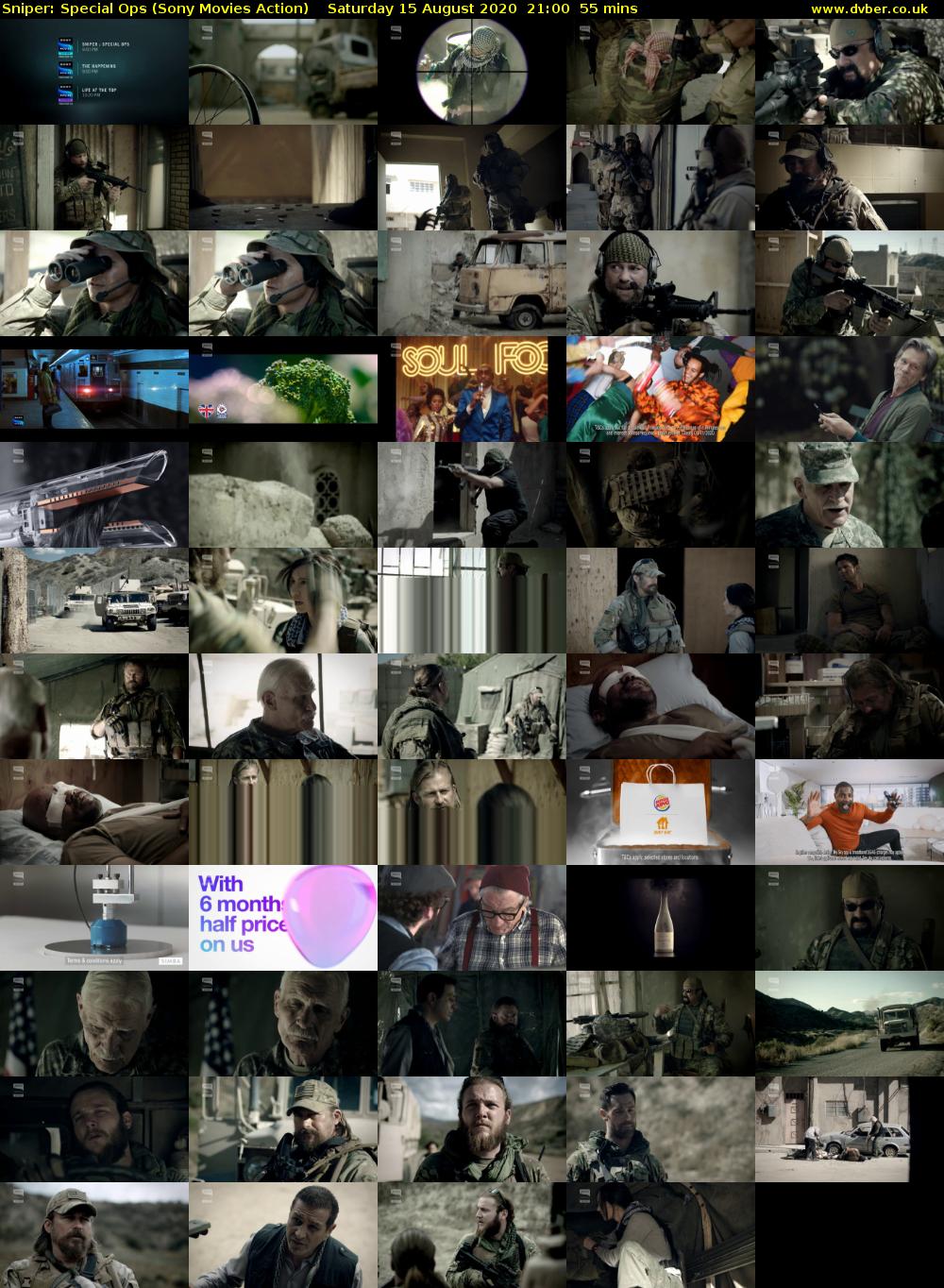 Sniper: Special Ops (Sony Movies Action) Saturday 15 August 2020 21:00 - 21:55