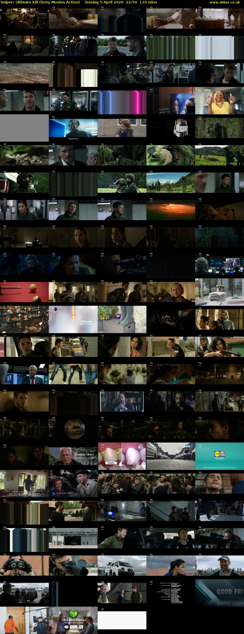 Sniper: Ultimate Kill (Sony Movies Action) Sunday 5 April 2020 22:50 - 00:40
