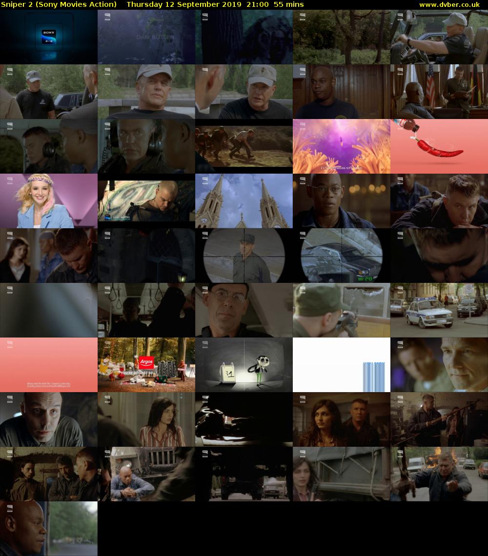 Sniper 2 (Sony Movies Action) Thursday 12 September 2019 21:00 - 21:55