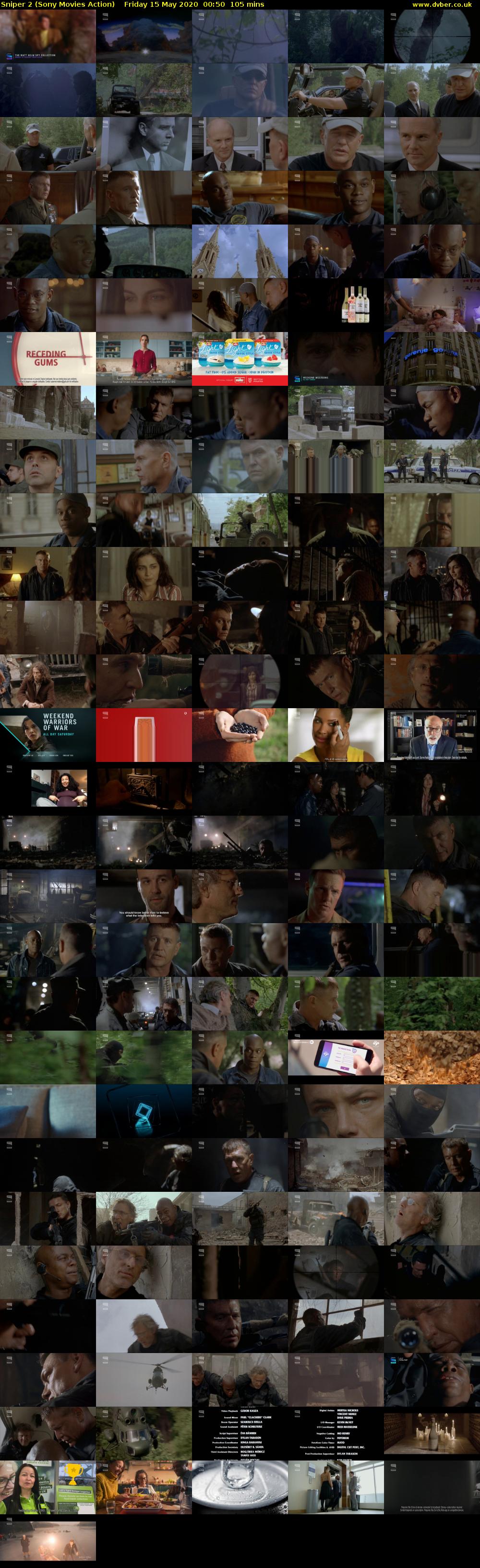 Sniper 2 (Sony Movies Action) Friday 15 May 2020 00:50 - 02:35