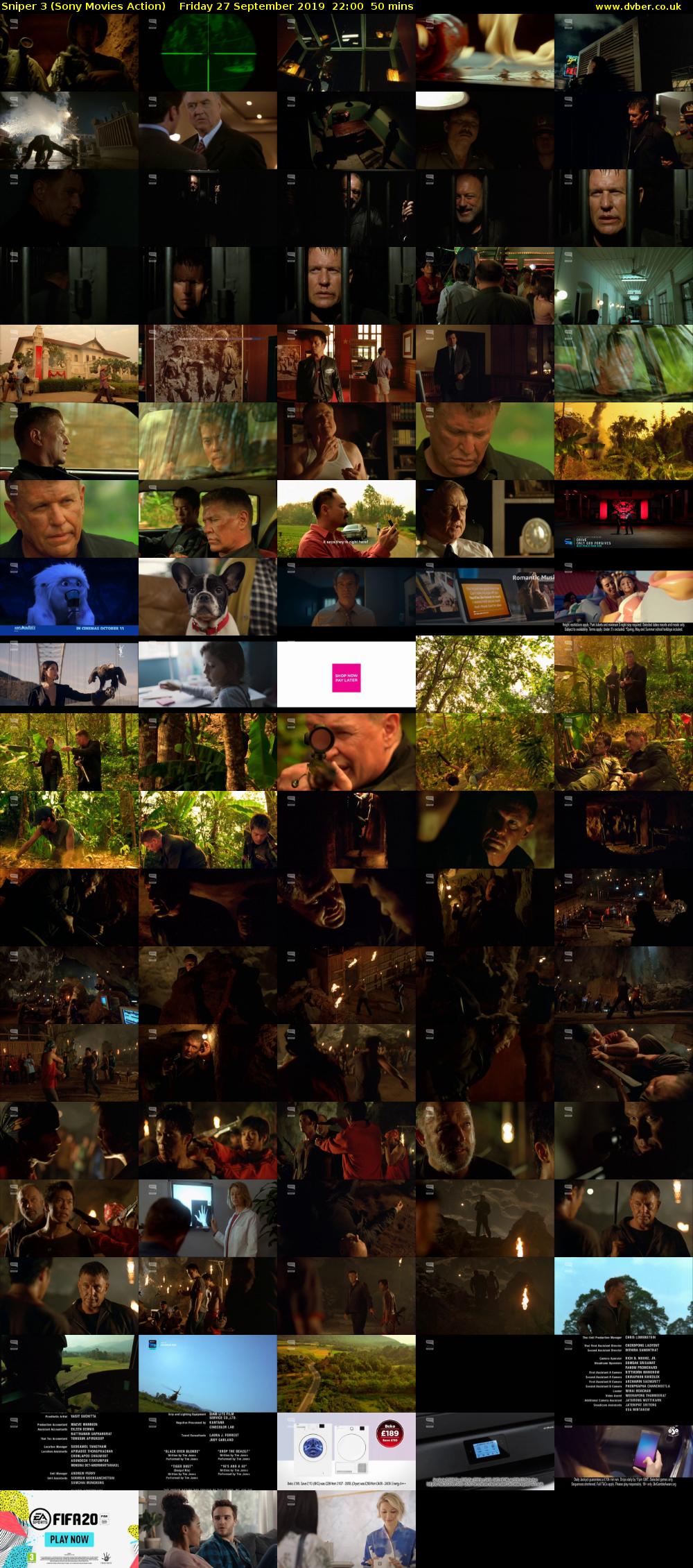 Sniper 3 (Sony Movies Action) Friday 27 September 2019 22:00 - 22:50