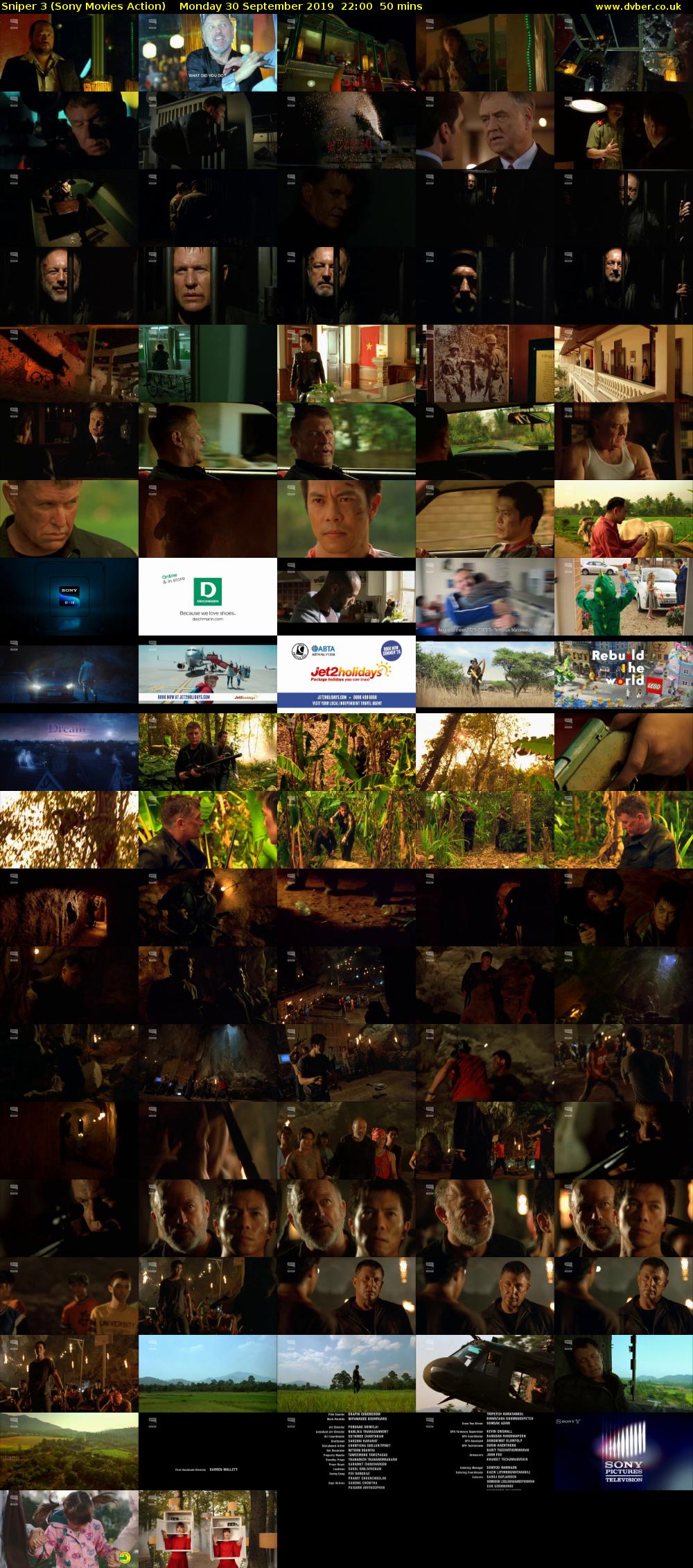 Sniper 3 (Sony Movies Action) Monday 30 September 2019 22:00 - 22:50