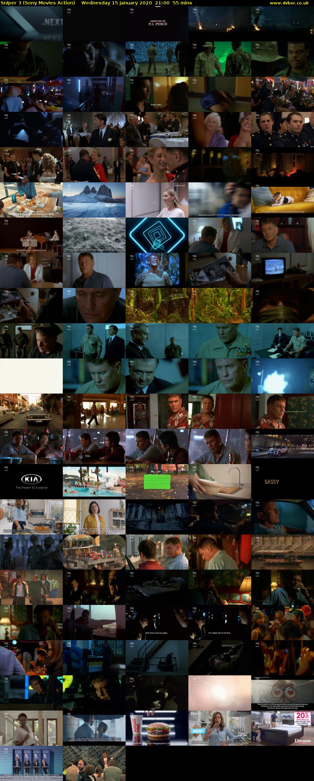 Sniper 3 (Sony Movies Action) Wednesday 15 January 2020 21:00 - 21:55