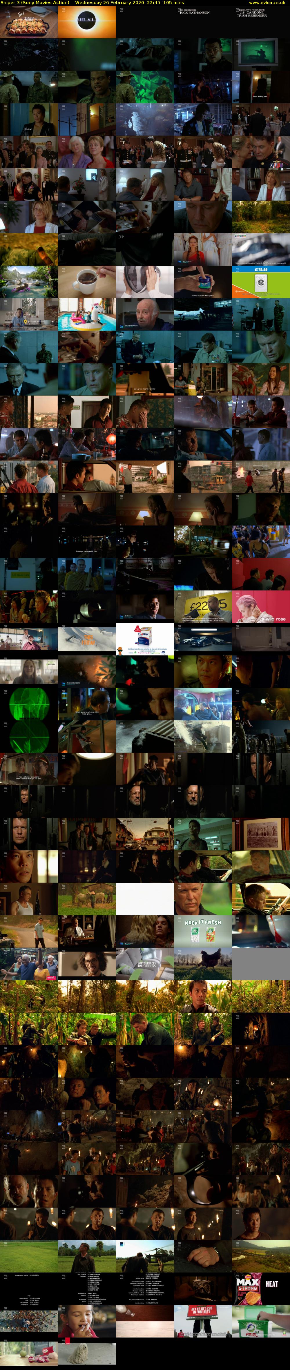 Sniper 3 (Sony Movies Action) Wednesday 26 February 2020 22:45 - 00:30