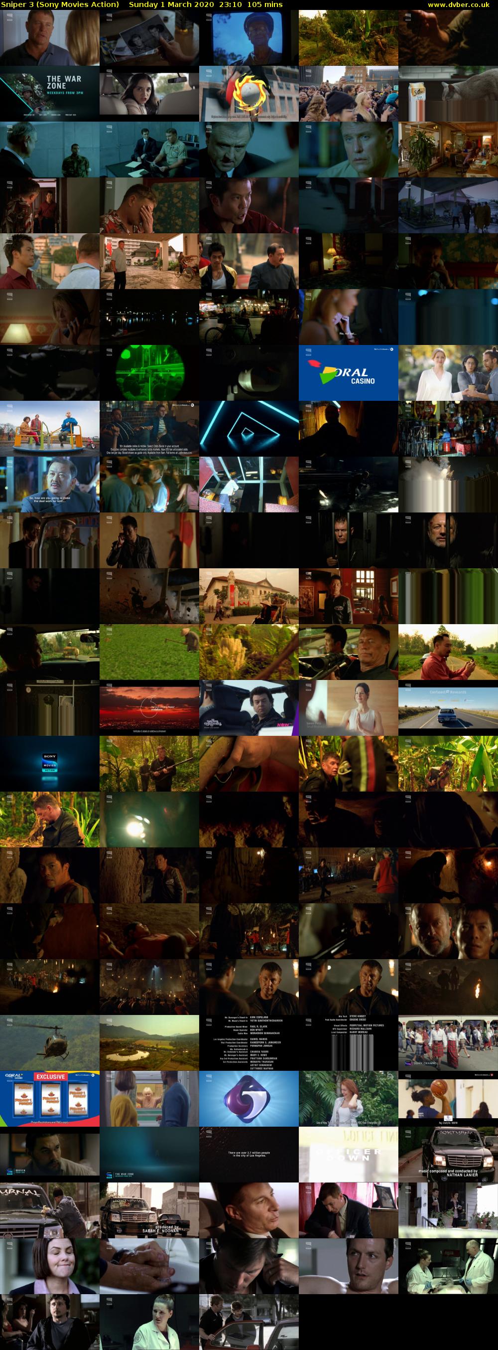 Sniper 3 (Sony Movies Action) Sunday 1 March 2020 23:10 - 00:55