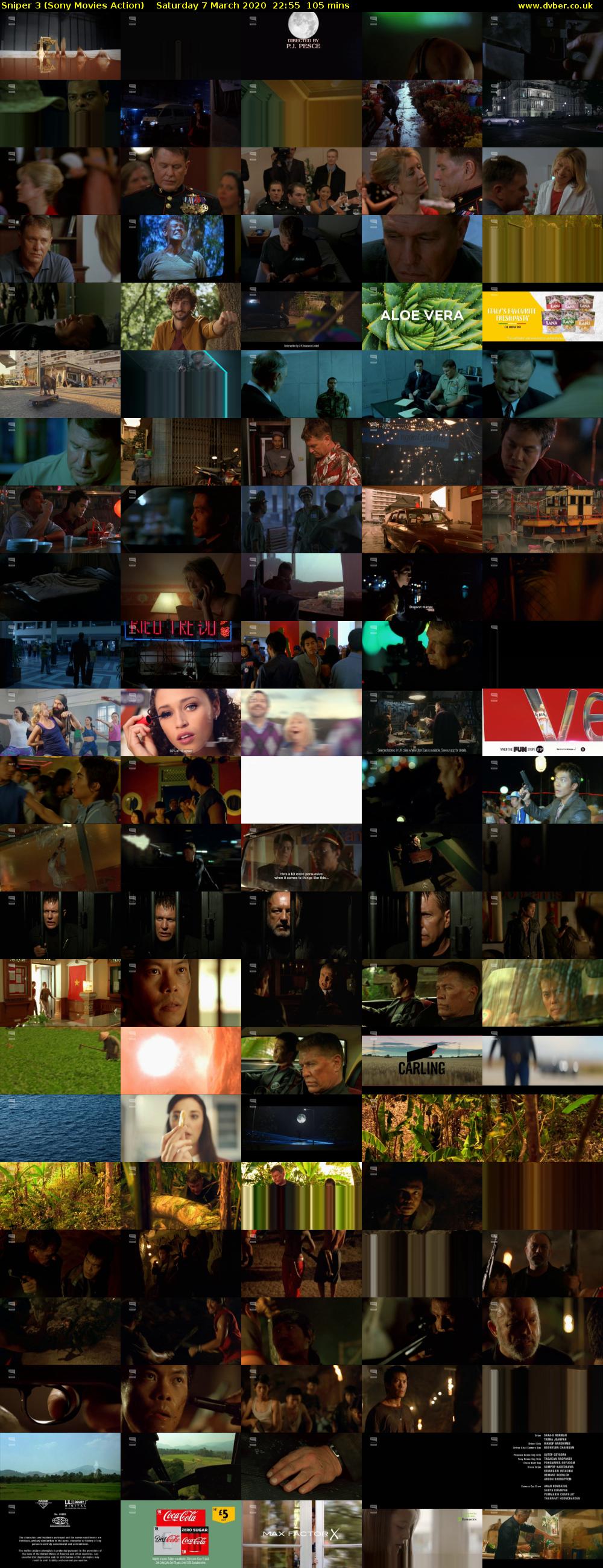 Sniper 3 (Sony Movies Action) Saturday 7 March 2020 22:55 - 00:40