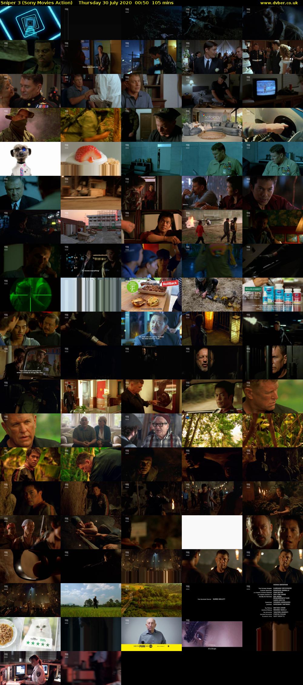 Sniper 3 (Sony Movies Action) Thursday 30 July 2020 00:50 - 02:35