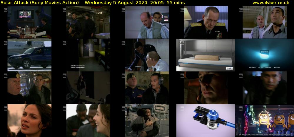 Solar Attack (Sony Movies Action) Wednesday 5 August 2020 20:05 - 21:00