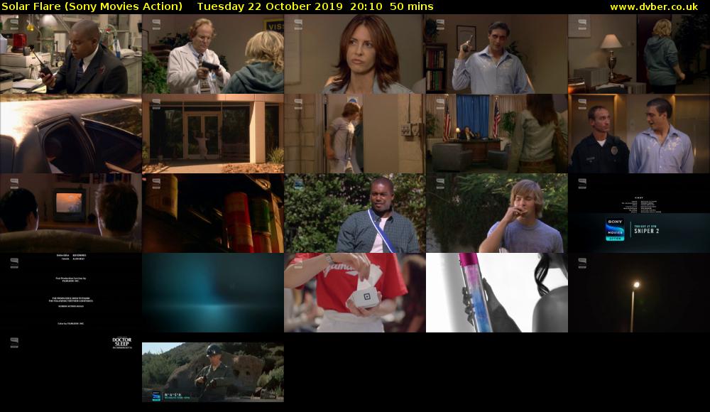 Solar Flare (Sony Movies Action) Tuesday 22 October 2019 20:10 - 21:00