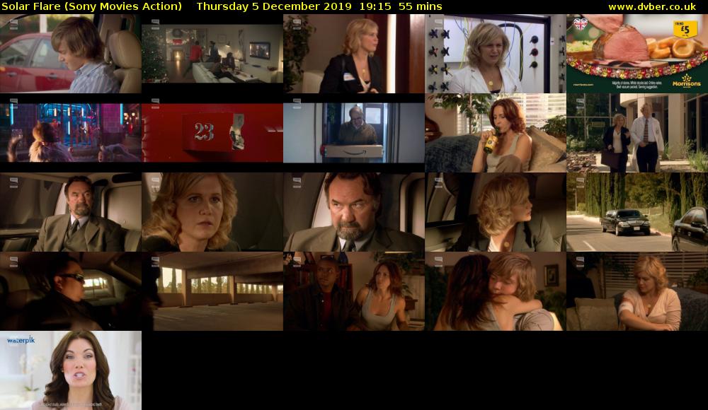 Solar Flare (Sony Movies Action) Thursday 5 December 2019 19:15 - 20:10