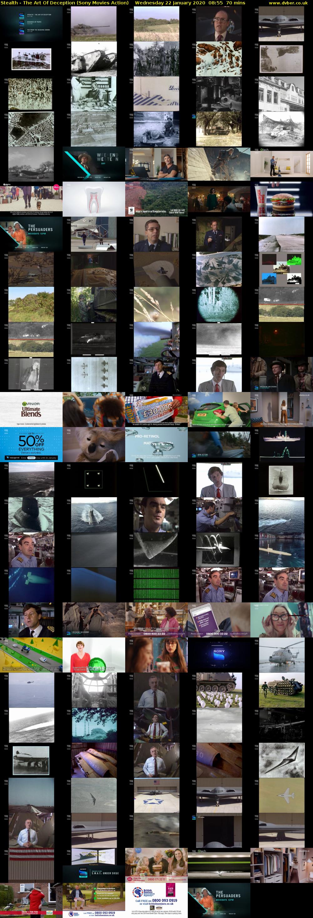 Stealth - The Art Of Deception (Sony Movies Action) Wednesday 22 January 2020 08:55 - 10:05