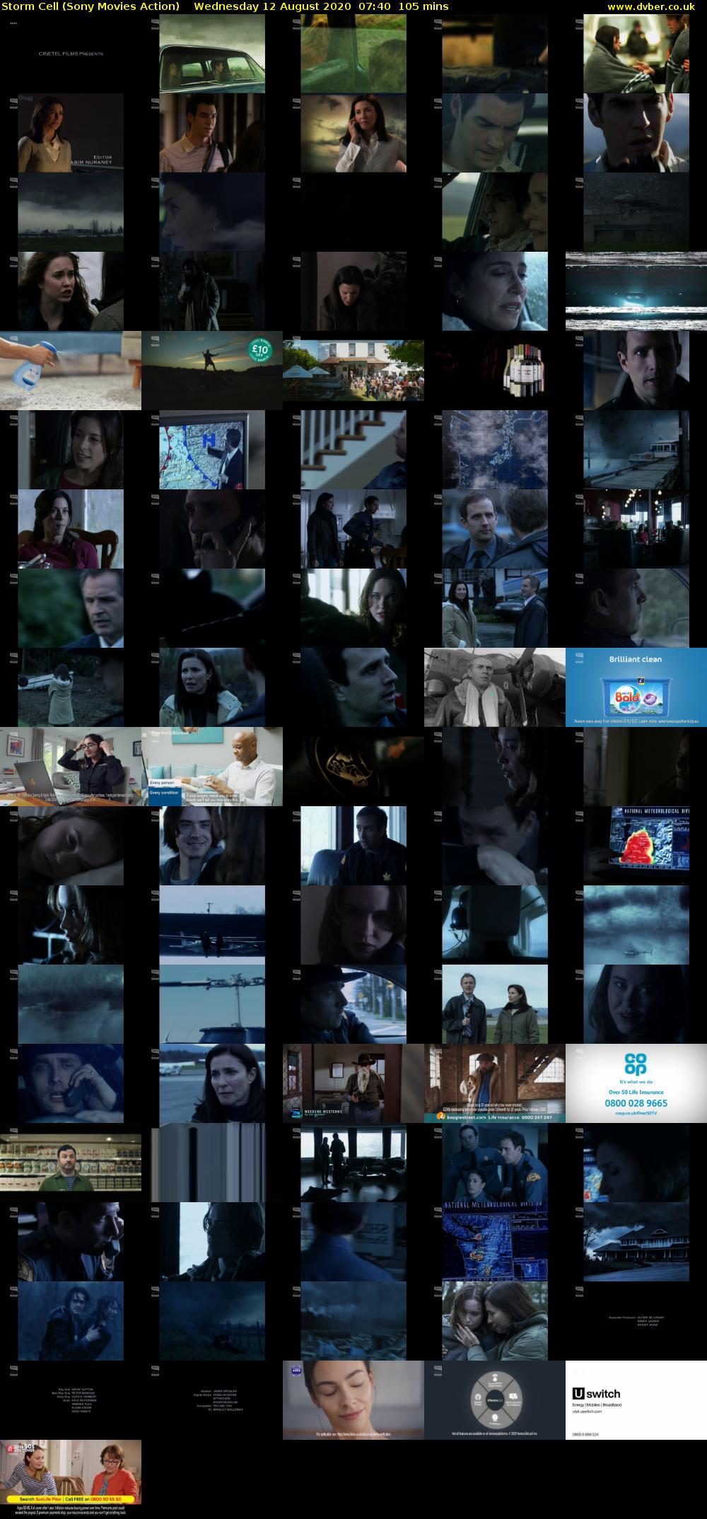 Storm Cell (Sony Movies Action) Wednesday 12 August 2020 07:40 - 09:25