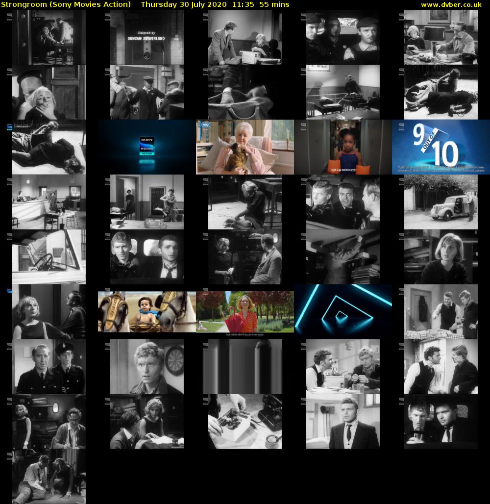 Strongroom (Sony Movies Action) Thursday 30 July 2020 11:35 - 12:30