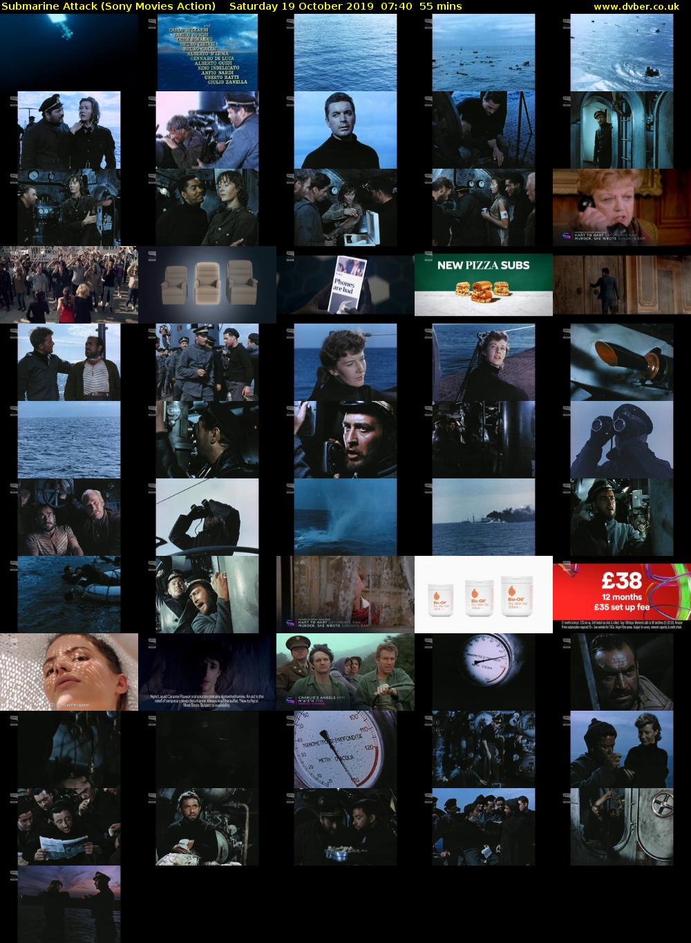 Submarine Attack (Sony Movies Action) Saturday 19 October 2019 07:40 - 08:35