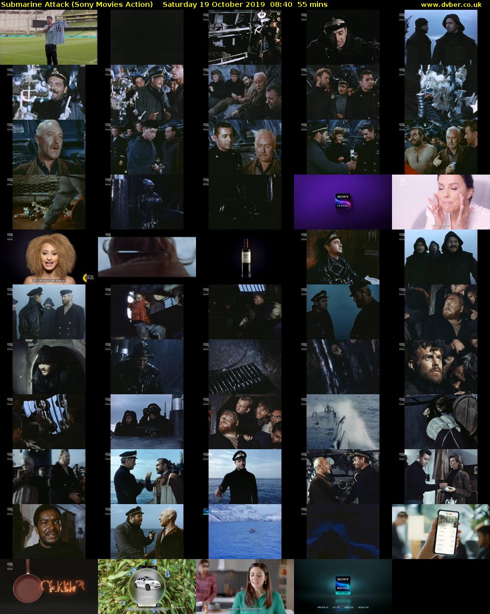 Submarine Attack (Sony Movies Action) Saturday 19 October 2019 08:40 - 09:35