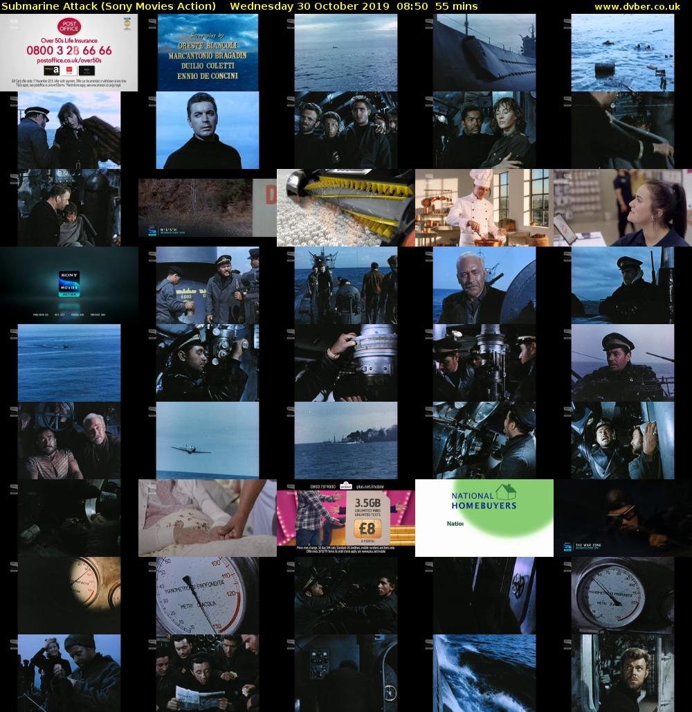 Submarine Attack (Sony Movies Action) Wednesday 30 October 2019 08:50 - 09:45