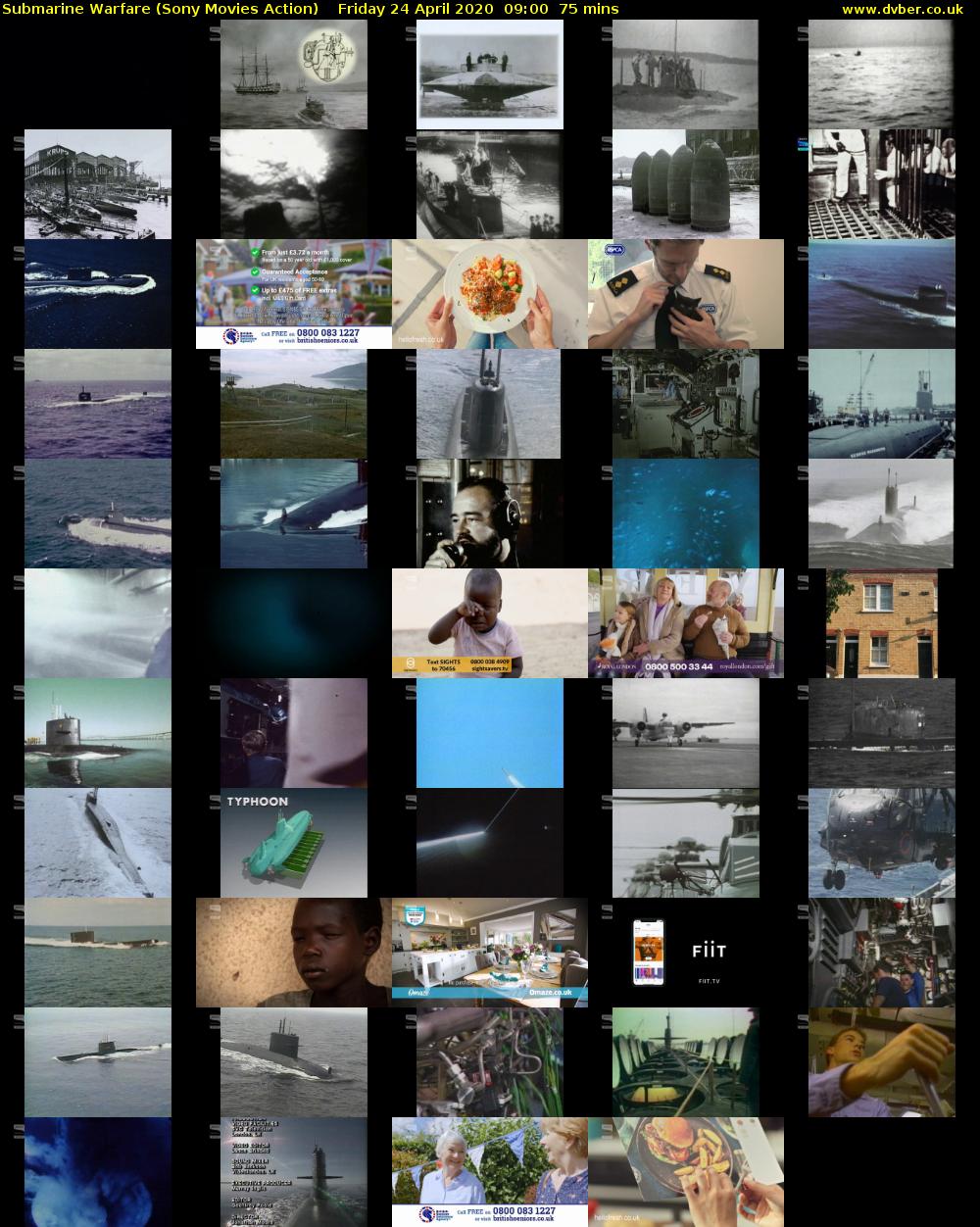 Submarine Warfare (Sony Movies Action) Friday 24 April 2020 09:00 - 10:15
