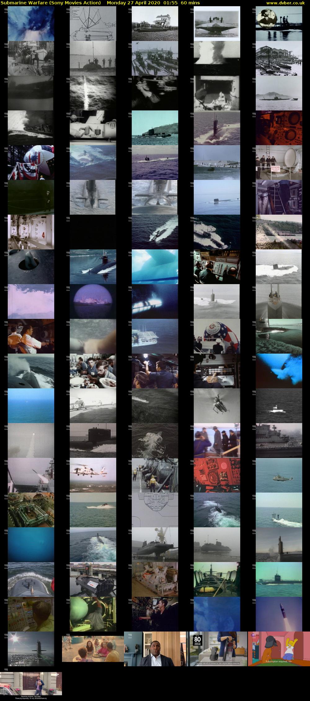 Submarine Warfare (Sony Movies Action) Monday 27 April 2020 01:55 - 02:55