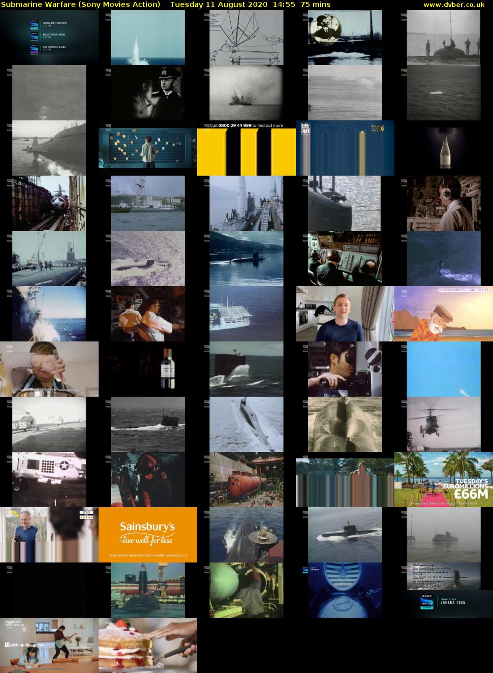 Submarine Warfare (Sony Movies Action) Tuesday 11 August 2020 14:55 - 16:10