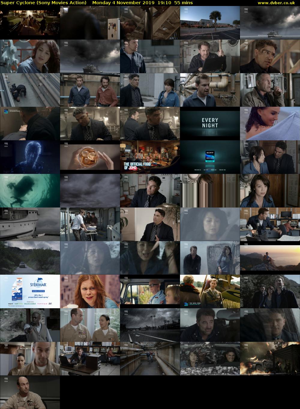Super Cyclone (Sony Movies Action) Monday 4 November 2019 19:10 - 20:05