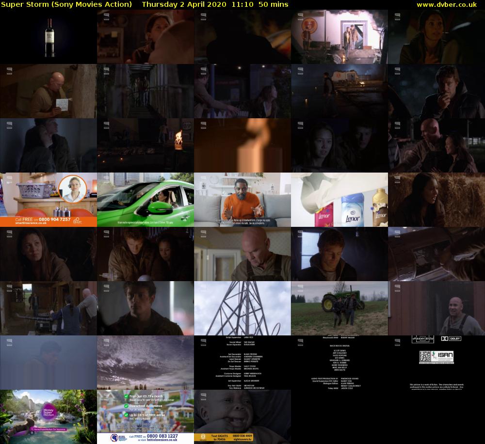 Super Storm (Sony Movies Action) Thursday 2 April 2020 11:10 - 12:00