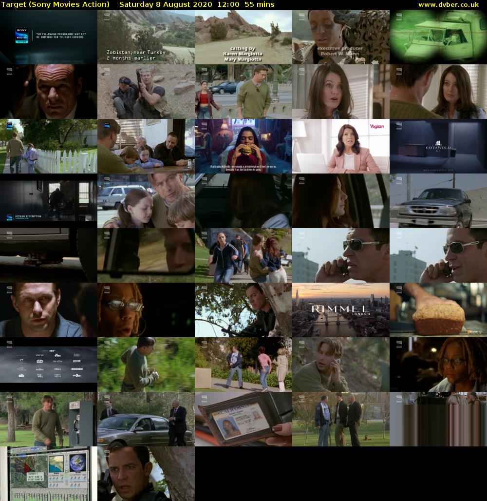 Target (Sony Movies Action) Saturday 8 August 2020 12:00 - 12:55