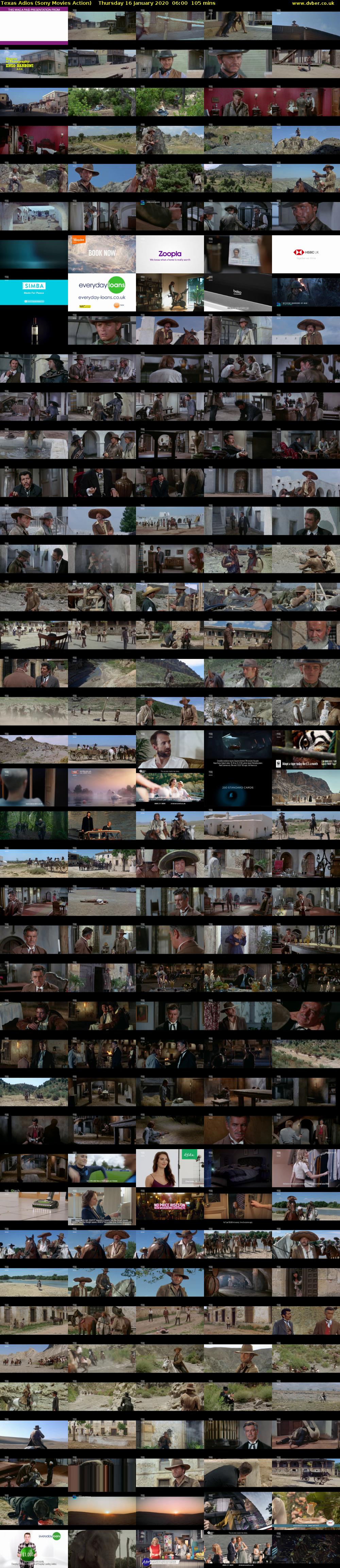 Texas Adios (Sony Movies Action) Thursday 16 January 2020 06:00 - 07:45