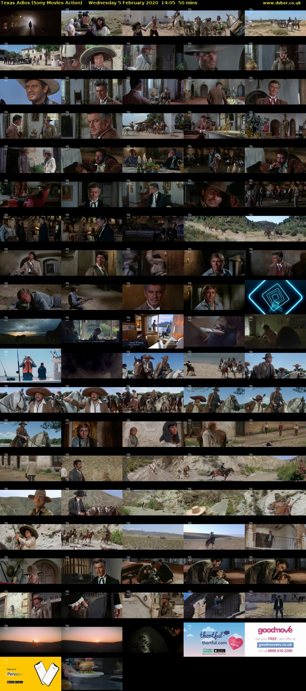 Texas Adios (Sony Movies Action) Wednesday 5 February 2020 14:05 - 14:55