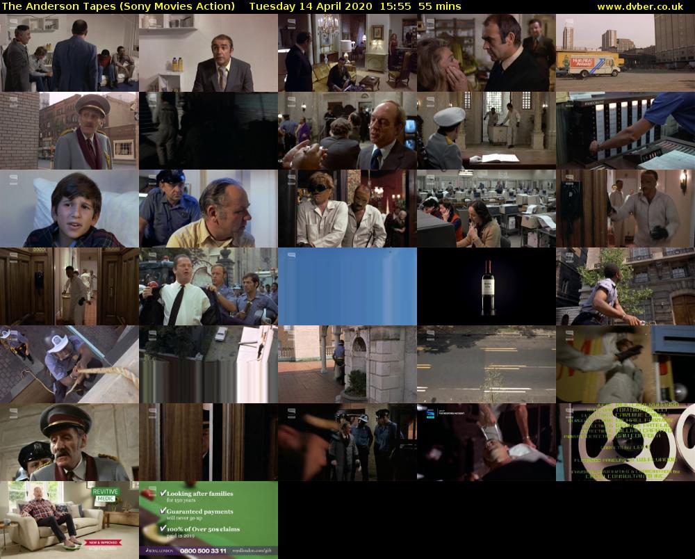 The Anderson Tapes (Sony Movies Action) Tuesday 14 April 2020 15:55 - 16:50