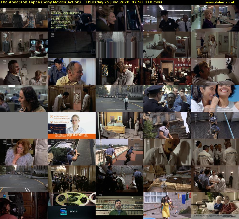 The Anderson Tapes (Sony Movies Action) Thursday 25 June 2020 07:50 - 09:40