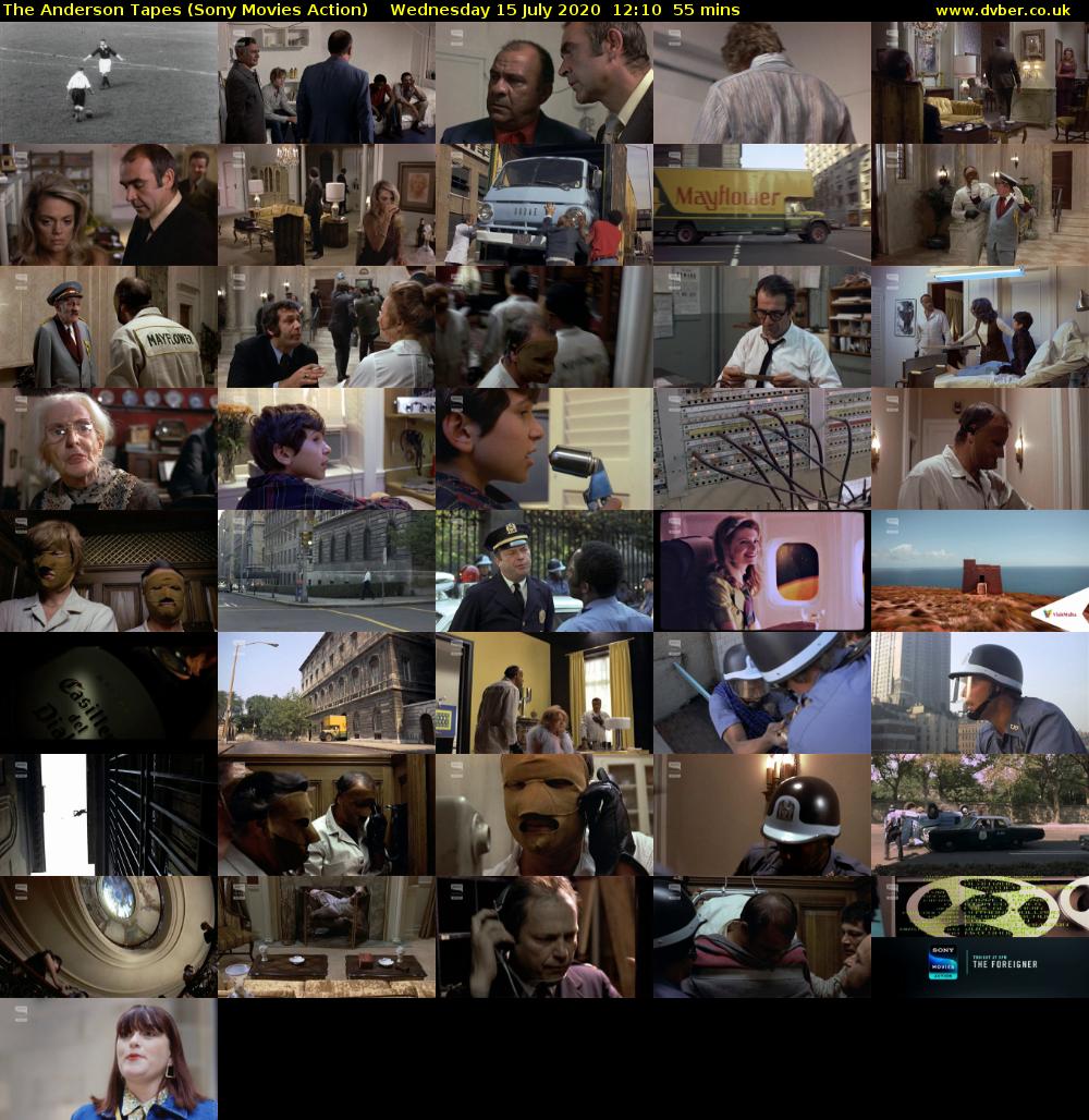The Anderson Tapes (Sony Movies Action) Wednesday 15 July 2020 12:10 - 13:05