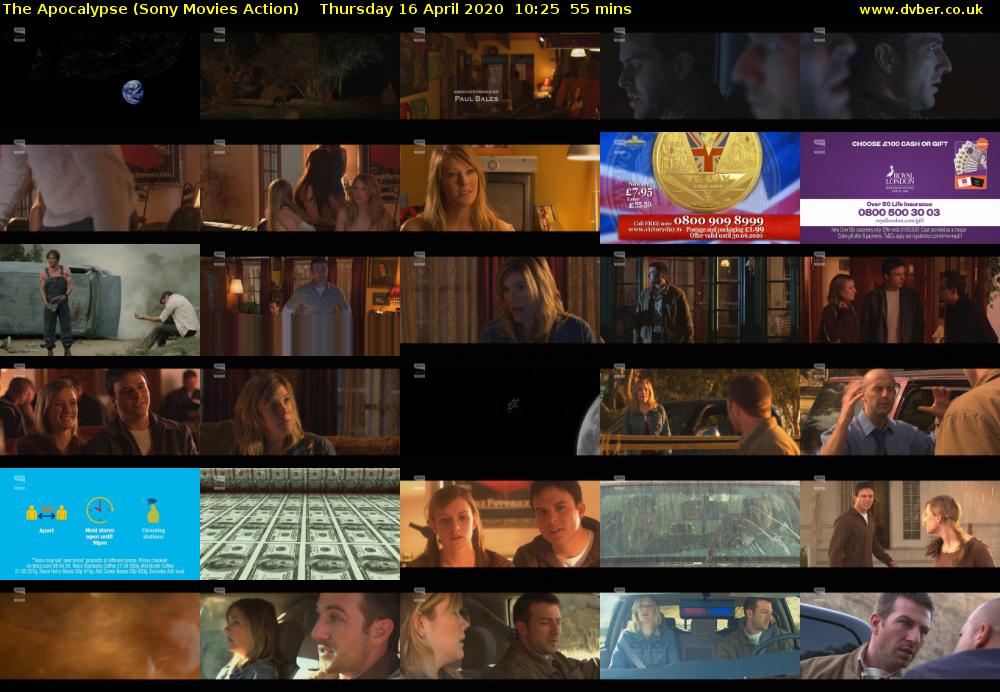 The Apocalypse (Sony Movies Action) Thursday 16 April 2020 10:25 - 11:20
