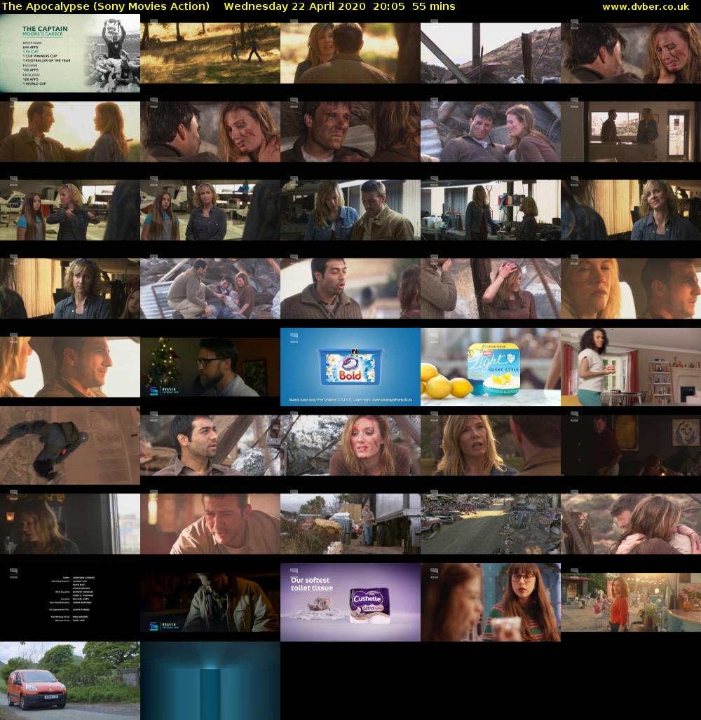 The Apocalypse (Sony Movies Action) Wednesday 22 April 2020 20:05 - 21:00